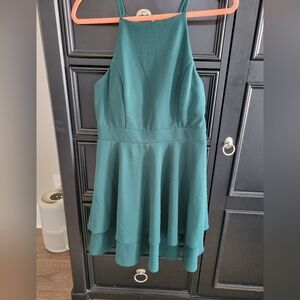 Elegant Green Kids Dress